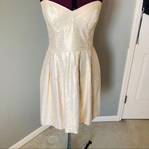 Shoshanna Gold Cocktail Dress
